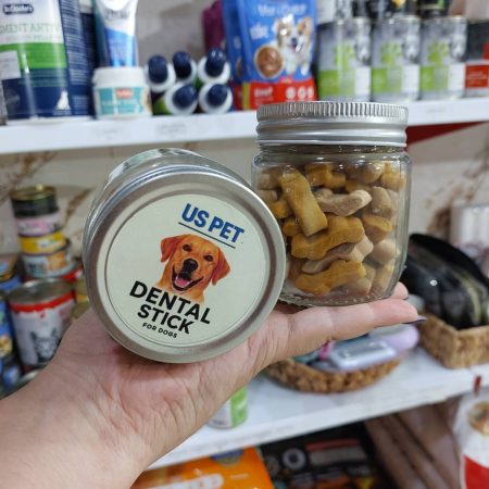 تشویقی دنتال سگ مدل استخوان با طعم مرغ گوشت و شیر 150گرم